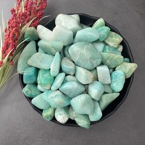 (2) Tumbled Amazonite Stones